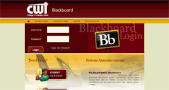 Desktop Screenshot of blackboard.cwidaho.cc